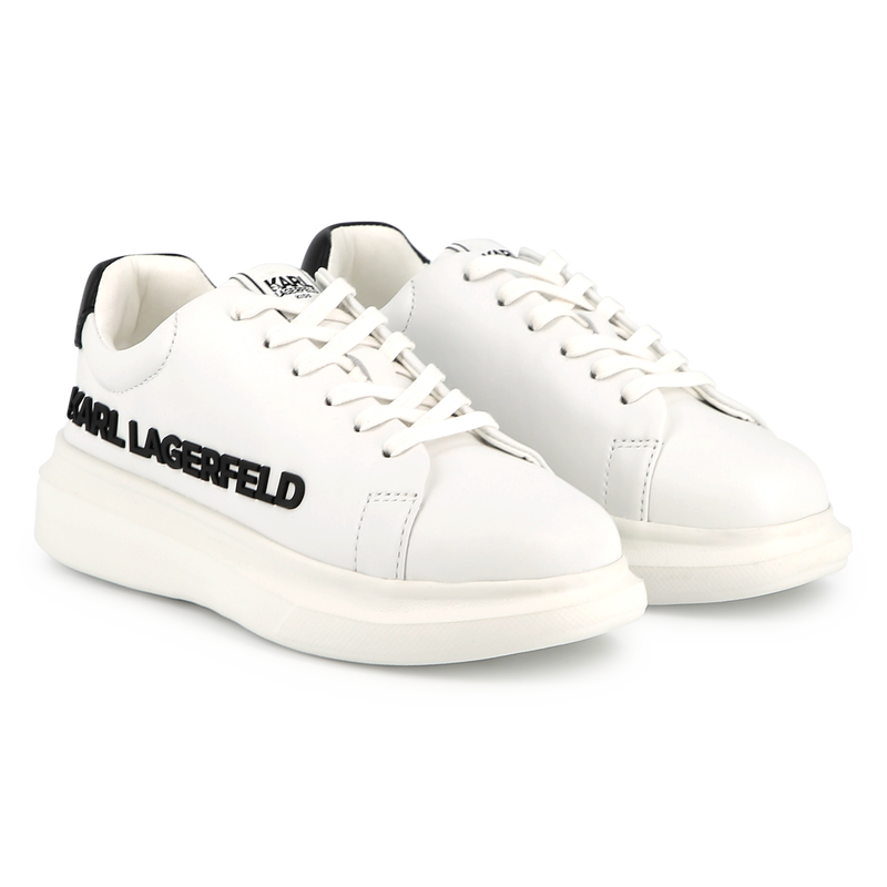 Schn&uuml;rsneakers aus Leder KARL LAGERFELD KIDS 
                        UNISEX