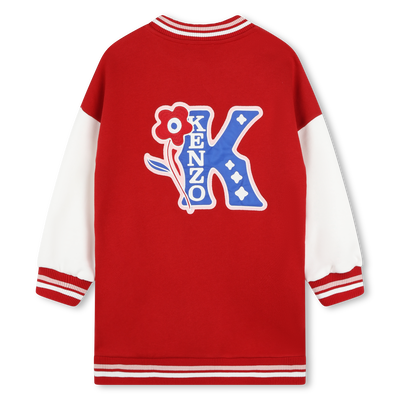 Sweatkleid mit Stickereien KENZO KIDS GIRL