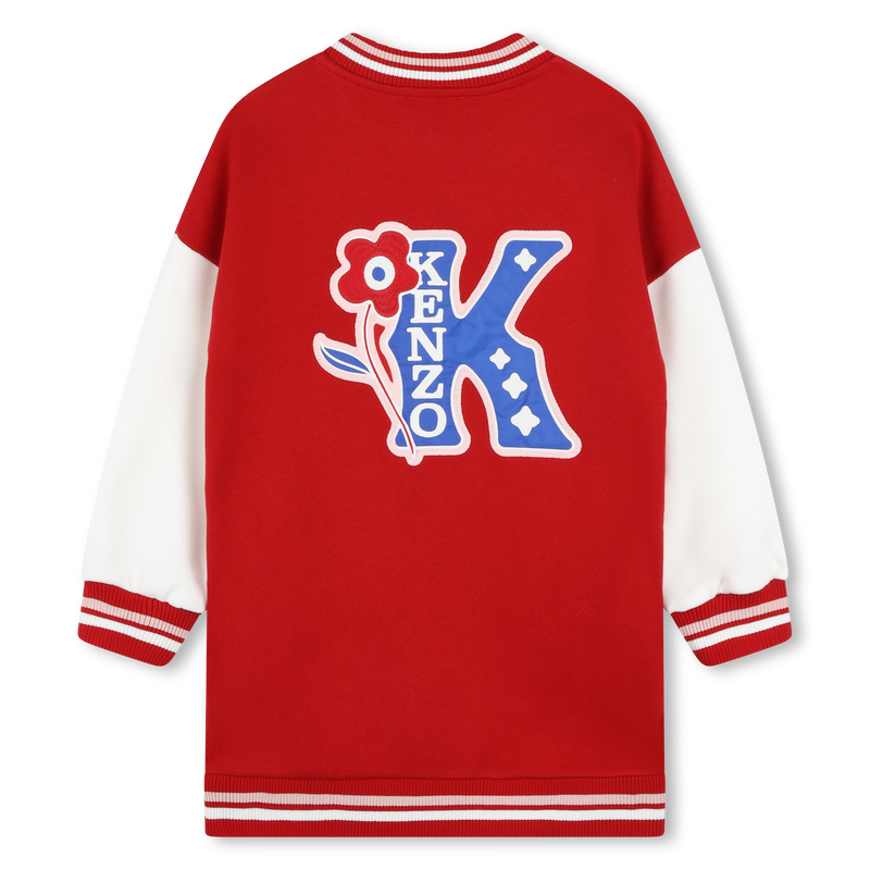 Sweatkleid mit Stickereien KENZO KIDS 
                        GIRL