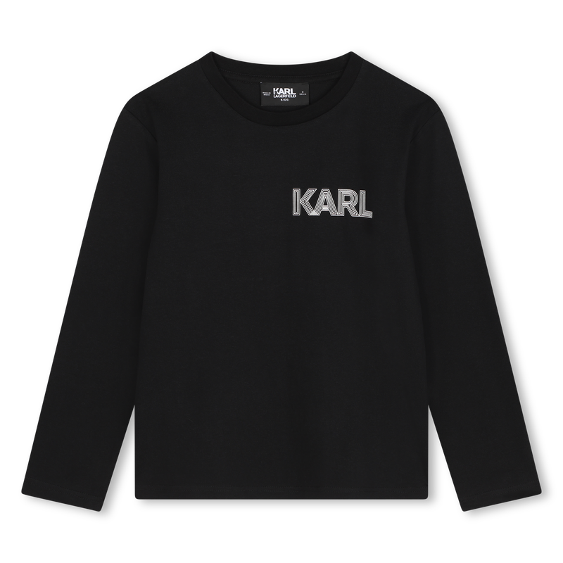Lang&auml;rmliges Baumwoll-T-Shirt KARL LAGERFELD KIDS 
                        BOY