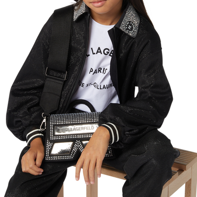 T-Shirt mit platziertem Print KARL LAGERFELD KIDS GIRL