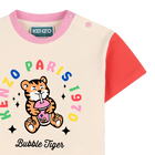 T-shirt mit gl&auml;nzendem print KENZO KIDS 
                    GIRL