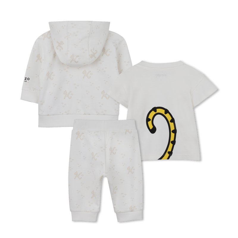 SET AUS T-SHIRT, STRICKJACKE UND HOSE KENZO KIDS 
                        UNISEX