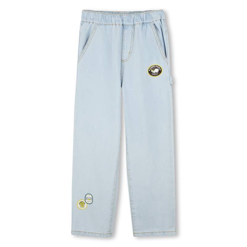 Jeans mit Siegel-Drucken KENZO KIDS 
                        BOY