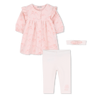 Kleid + Leggings + Stirnband Set KENZO KIDS 
                    GIRL