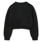 Kurzer Pulli mit Nieten-Logo HUGO 
                    GIRL