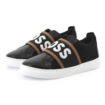 Stretchsneaker aus 2 Materialien BOSS JUNGE