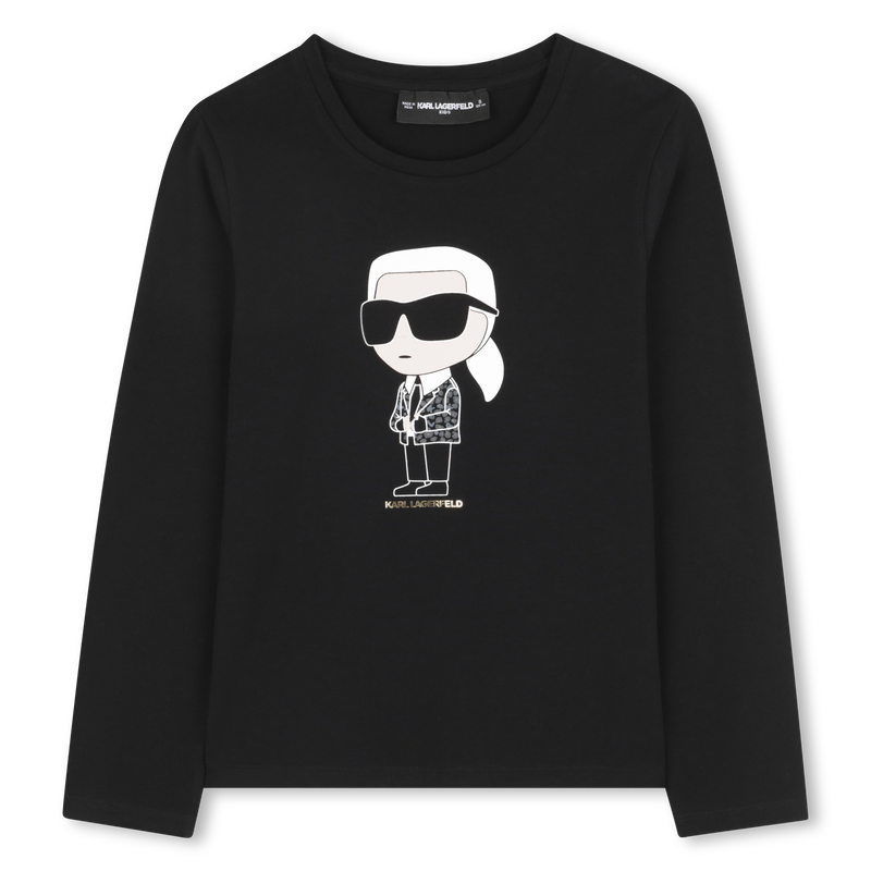 Langarm-T-Shirt KARL LAGERFELD KIDS 
                        GIRL