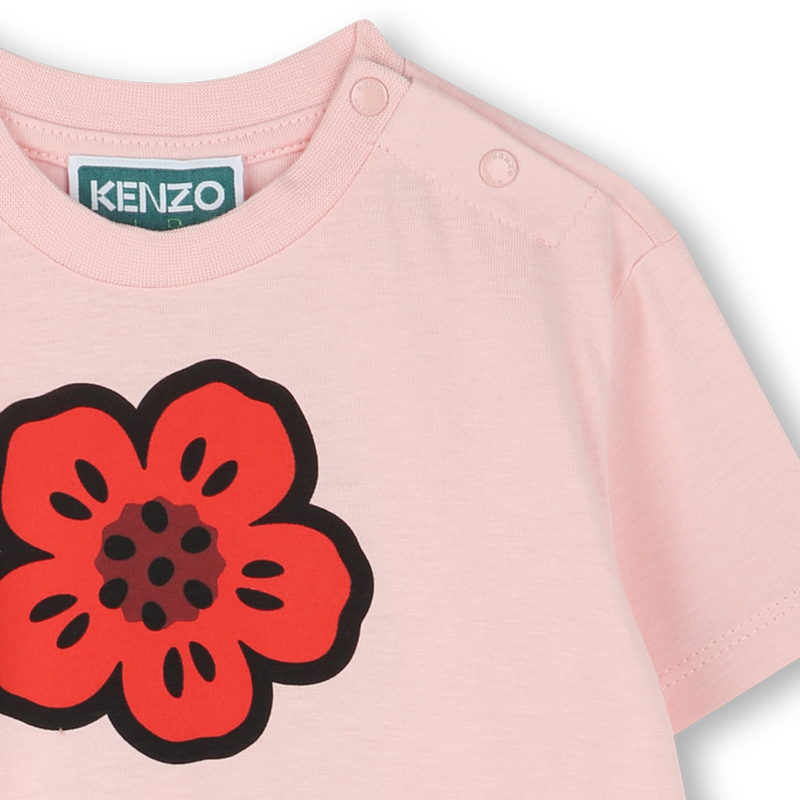 Kurz&auml;rmliges Kleid KENZO KIDS 
                        GIRL