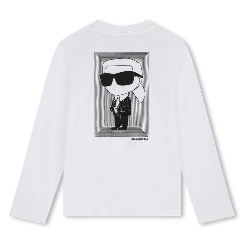 Lang&auml;rmliges Baumwoll-T-Shirt KARL LAGERFELD KIDS 
                        BOY