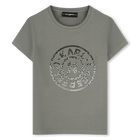 T-Shirt mit Illustrationen KARL LAGERFELD KIDS 
                    GIRL