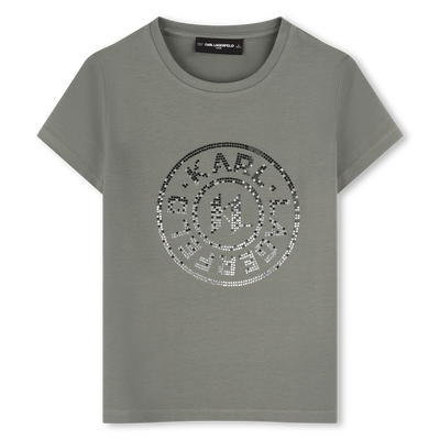 T-Shirt mit Illustrationen KARL LAGERFELD KIDS GIRL