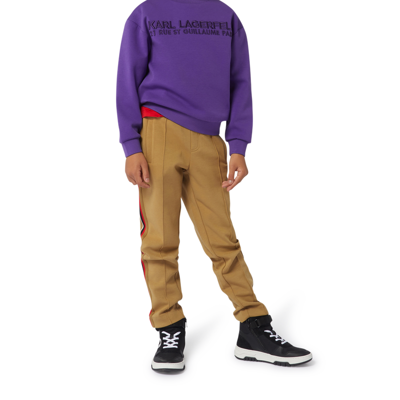 High-Top-Sneaker aus Leder KARL LAGERFELD KIDS 
                        BOY