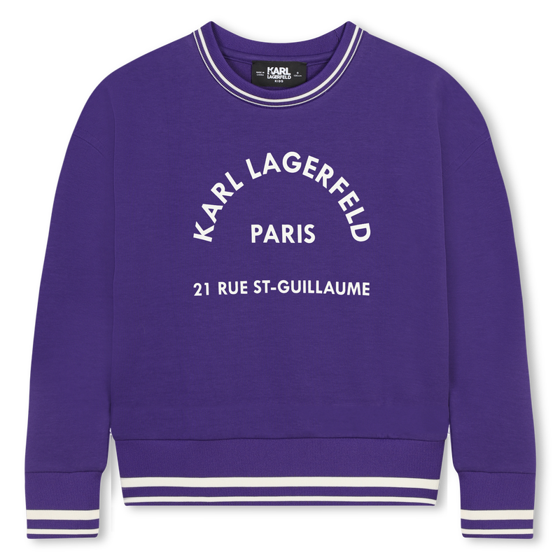 Sweatshirt mit Motiv KARL LAGERFELD KIDS 
                        GIRL
