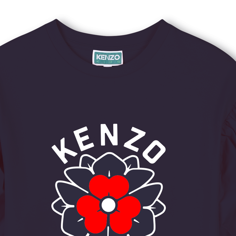T-Shirt-Kleid mit Ballonärmeln KENZO KIDS 
                        GIRL
