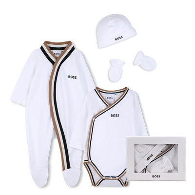 PYJAMA + BODY + BEANIE + F&Auml;USTLINGE SET BOSS BOY