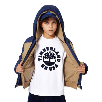 Wasserabweisende Daunenjacke mit Kapuze TIMBERLAND BOY