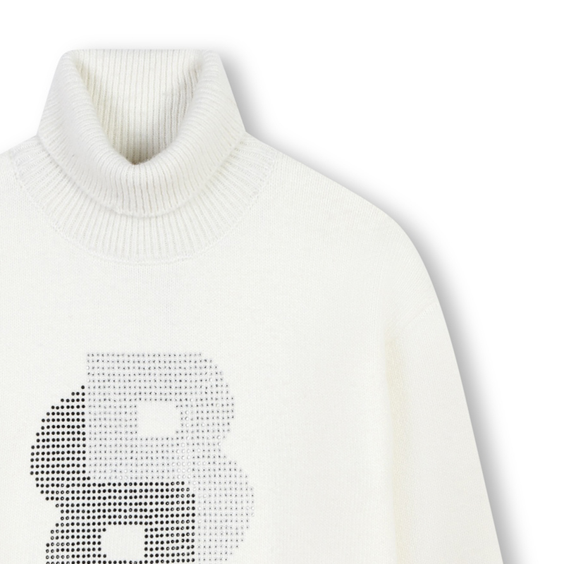 Pulloverkleid mit Strass BOSS 
                        GIRL