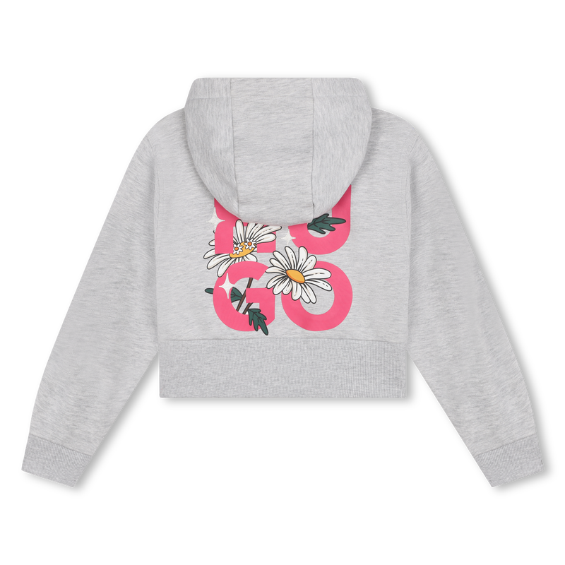 Sweatjacke mit Blumenmotiv HUGO 
                        GIRL
