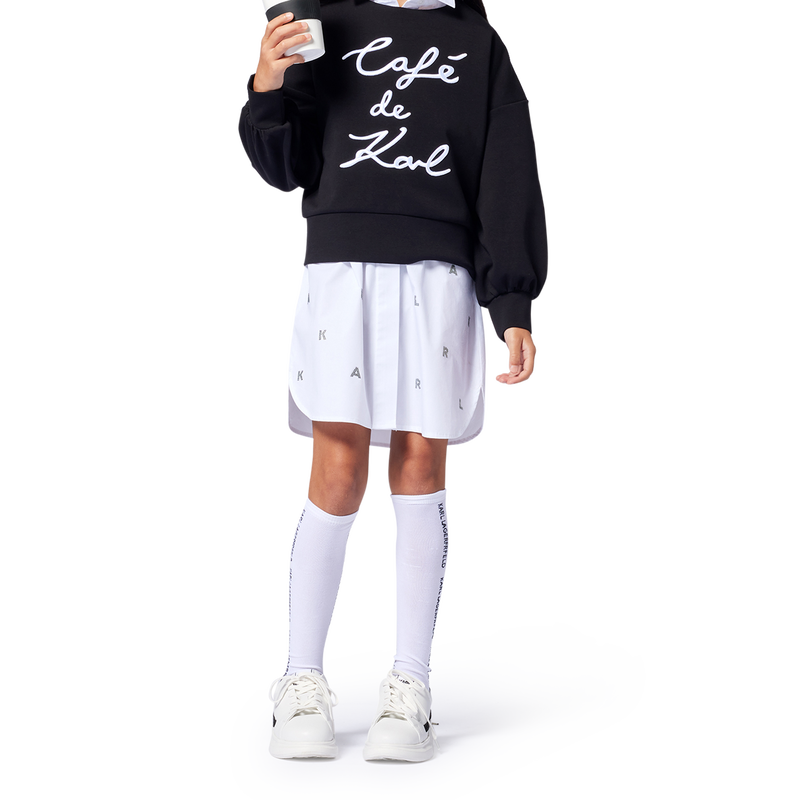 Sweatshirt mit Stickerei KARL LAGERFELD KIDS 
                        GIRL