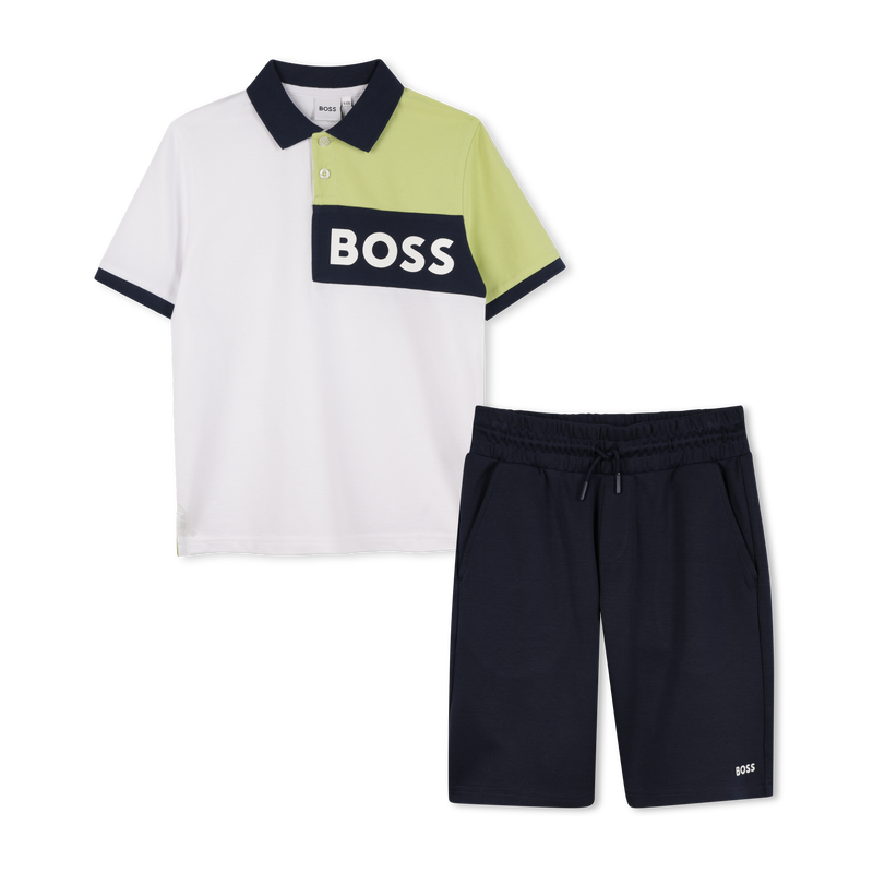 Polo und Shorts aus Baumwolle BOSS 
                        BOY