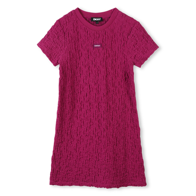 Strukturiertes Kurzarmkleid DKNY GIRL