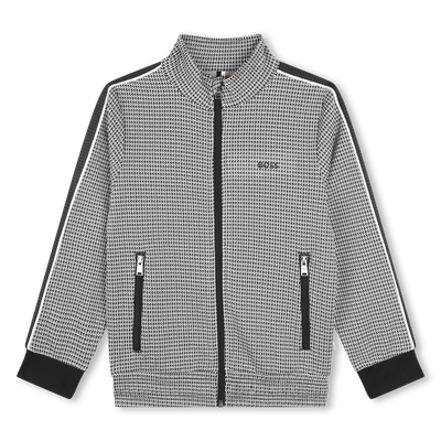 Cardigan mit Zip und Print BOSS BOY