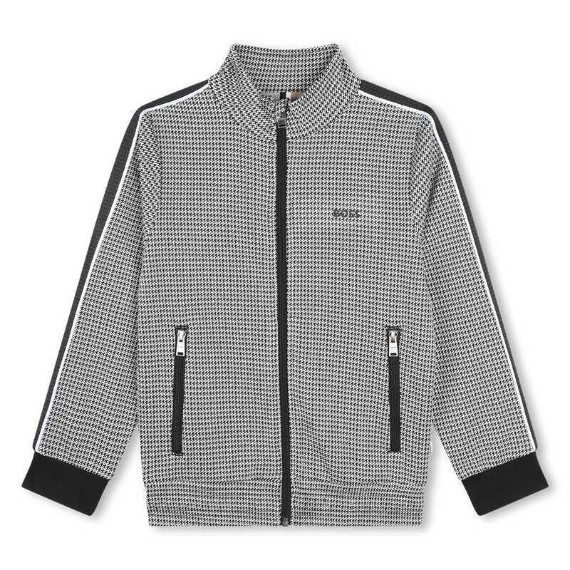 Cardigan mit Zip und Print BOSS 
                        BOY