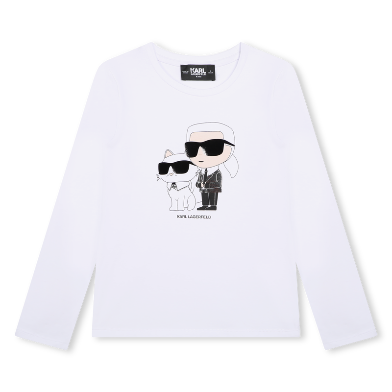 Langarmshirt mit Motiv KARL LAGERFELD KIDS 
                        GIRL