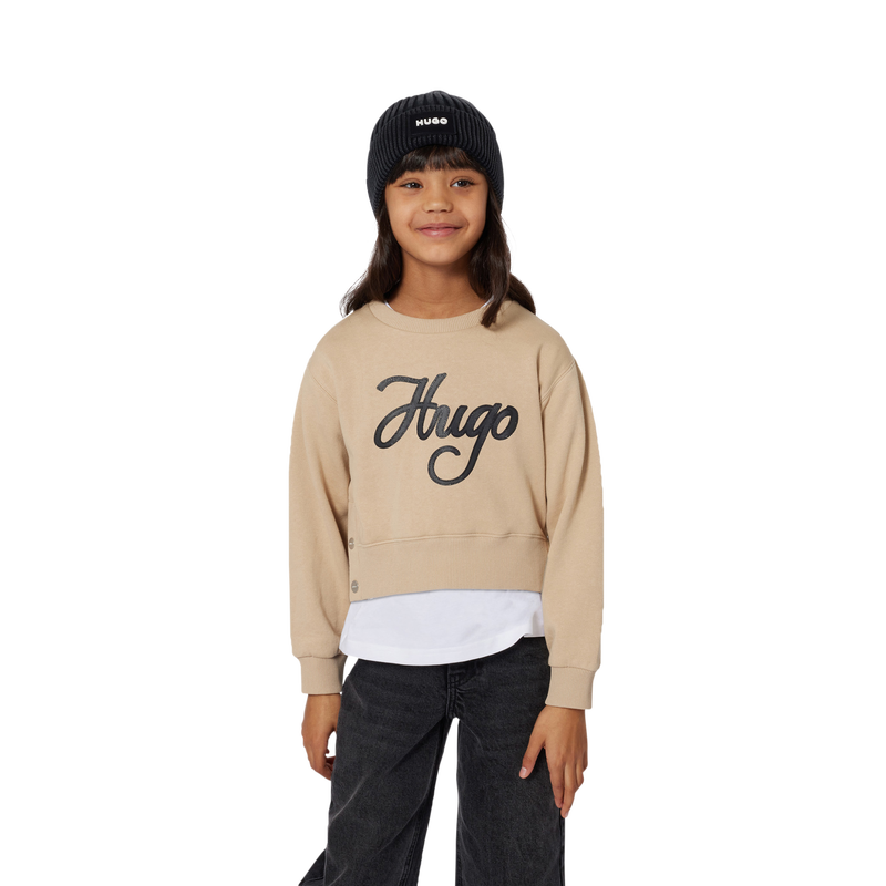 Sweatshirt mit Rundhalsausschnitt HUGO 
                        GIRL