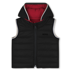 Wendbare &auml;rmellose Daunenjacke, DUNKEL ROT, hi-res
