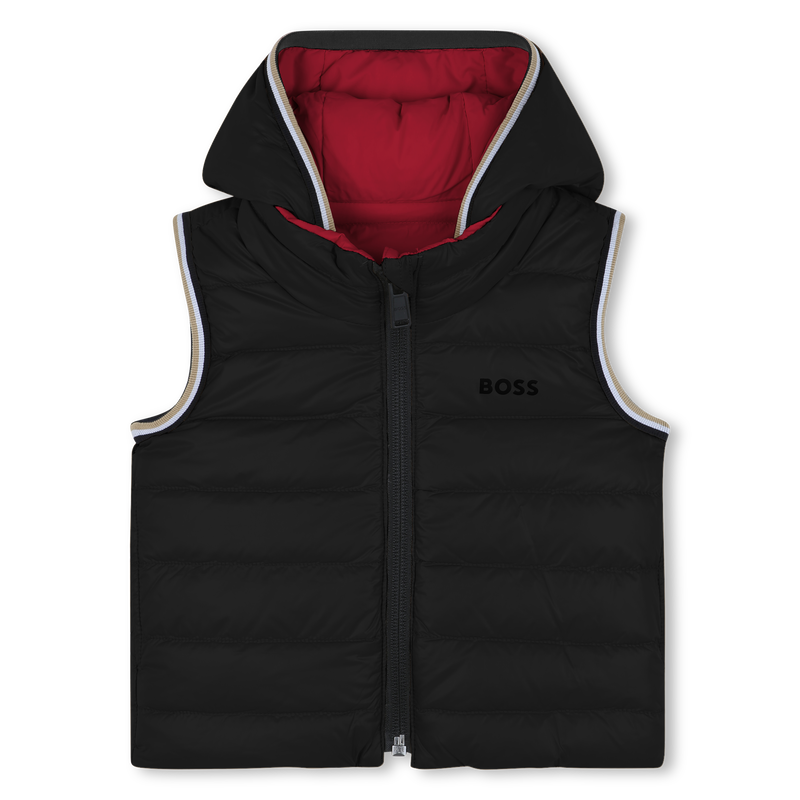 Wendbare &auml;rmellose Daunenjacke BOSS 
                        BOY