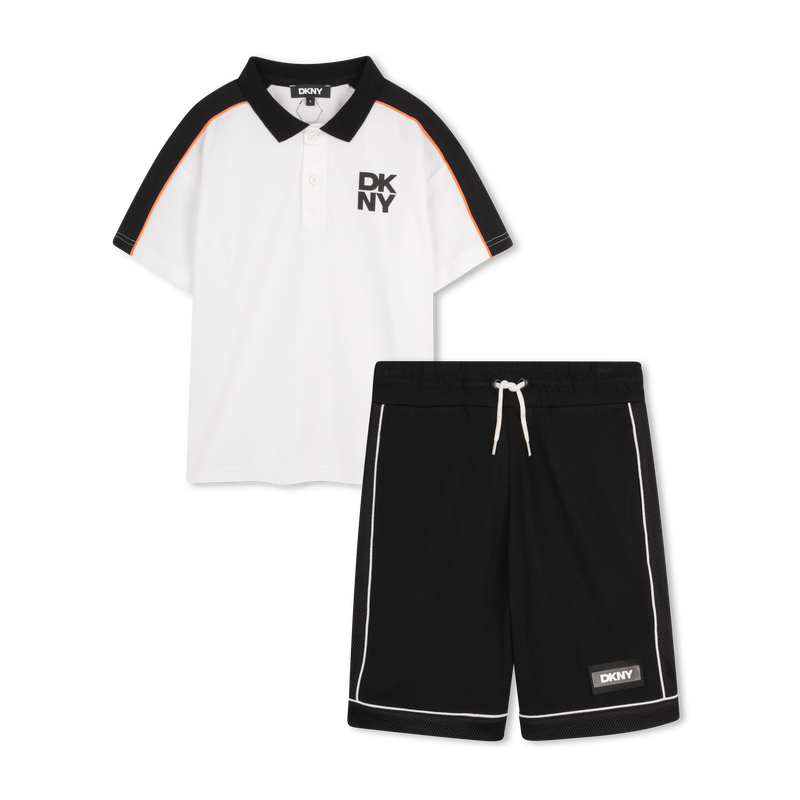 SET AUS T-SHIRT UND BERMUDASHORTS DKNY 
                        BOY