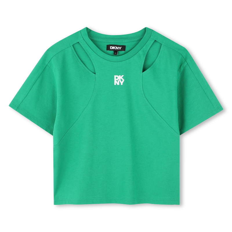 Kurzarmshirt mit Ajourmuster DKNY 
                        GIRL