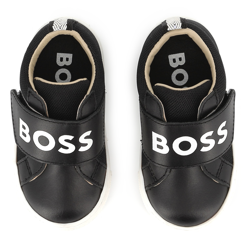 Ledersneaker mit Klettriemen BOSS 
                        BOY