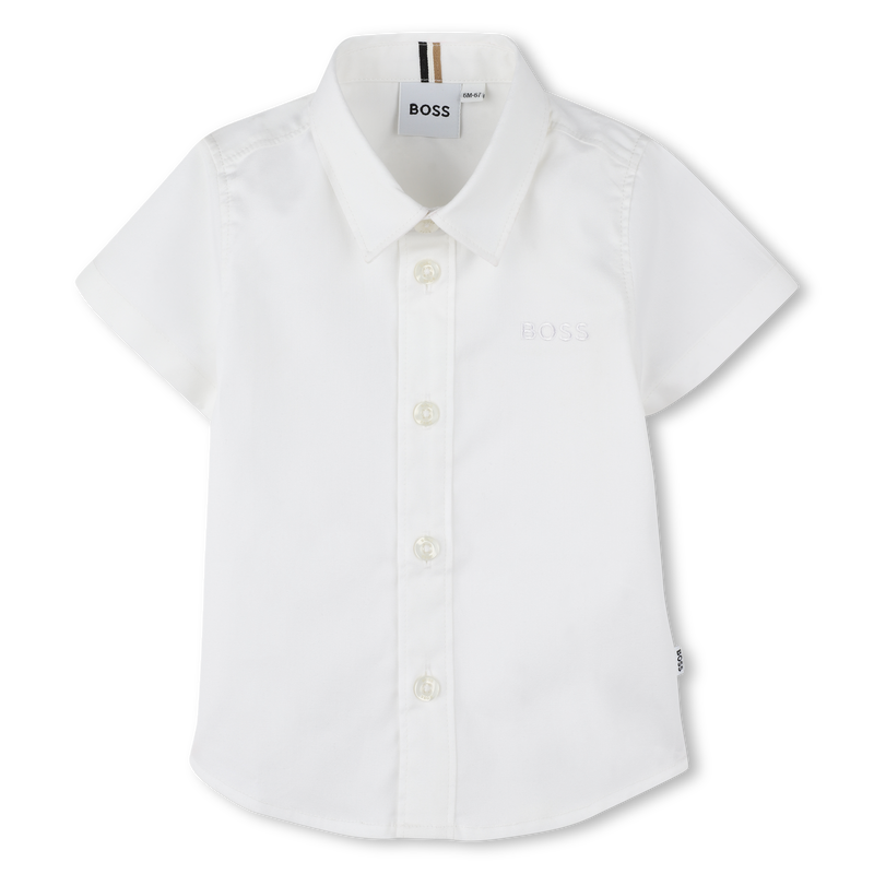 Kurzärmliges Baumwollhemd BOSS 
                        BOY