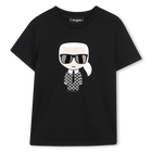 T-shirt mit metallic-print KARL LAGERFELD KIDS 
                    BOY