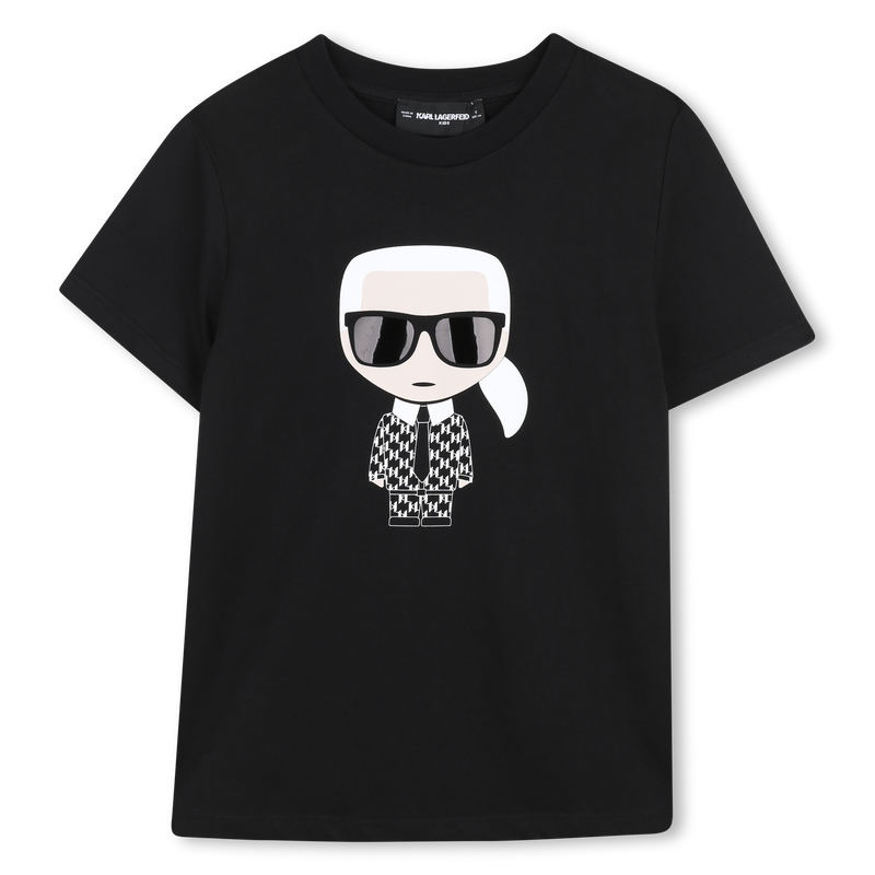 T-SHIRT MIT METALLIC-PRINT KARL LAGERFELD KIDS 
                        BOY
