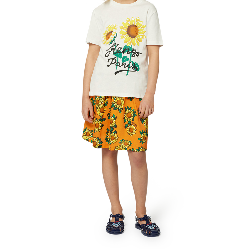 T-Shirt mit Sonnenblumen-Druck KENZO KIDS 
                        UNISEX