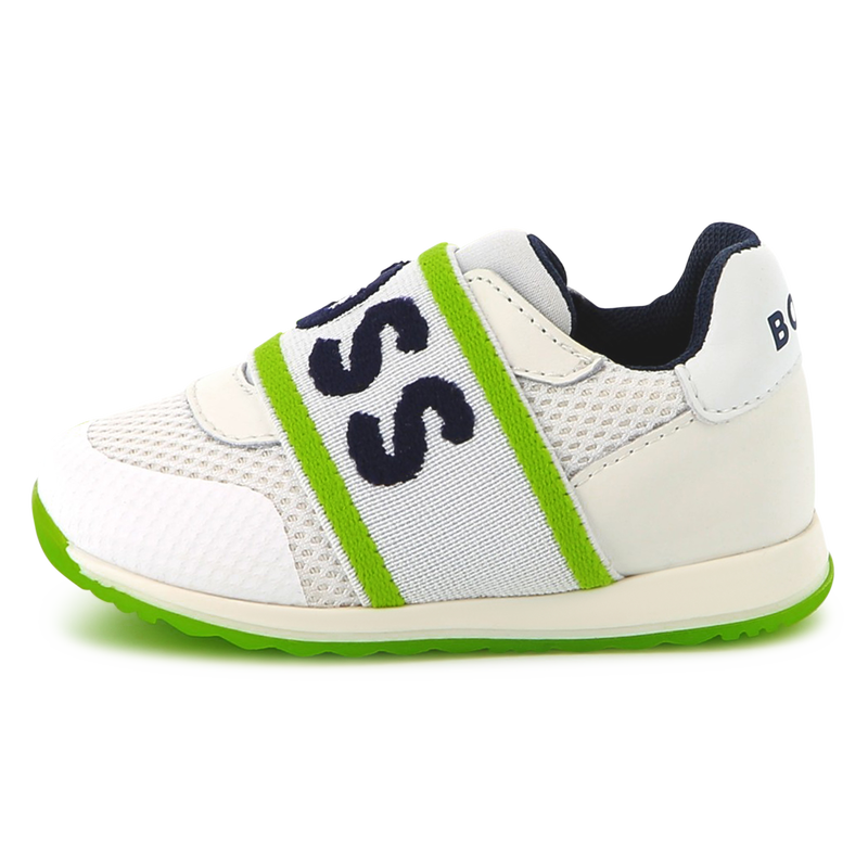 Ledersneaker mit Mesh BOSS 
                        BOY