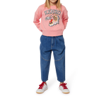 Besticktes Baumwoll-Sweatshirt KENZO KIDS 
                    GIRL