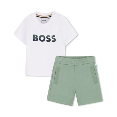 SET AUS T-SHIRT UND BERMUDASHORTS BOSS BOY