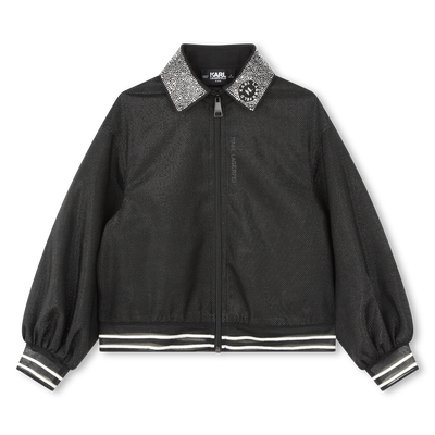 Sweatjacke mit Strasssteinen KARL LAGERFELD KIDS GIRL