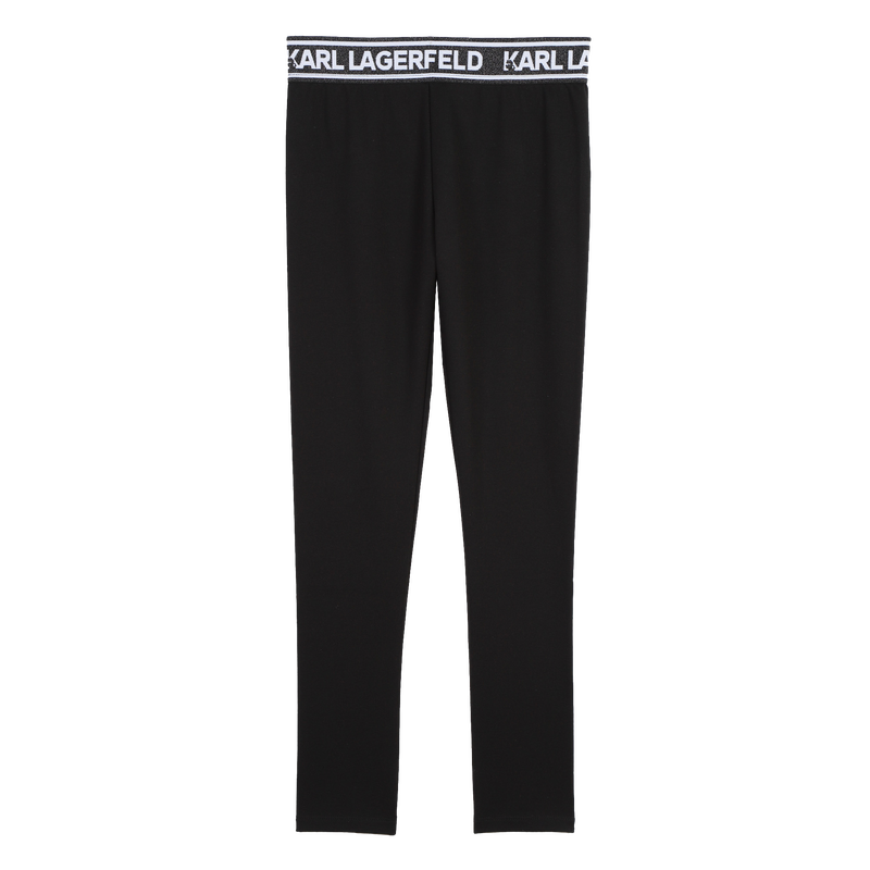 Leggings mit Metallic-Taille KARL LAGERFELD KIDS 
                        GIRL