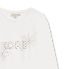 Langarm-T-Shirt aus Baumwolle MICHAEL KORS 
                    GIRL