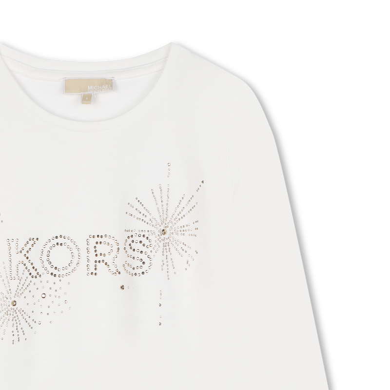 Langarm-T-Shirt aus Baumwolle MICHAEL KORS 
                        GIRL