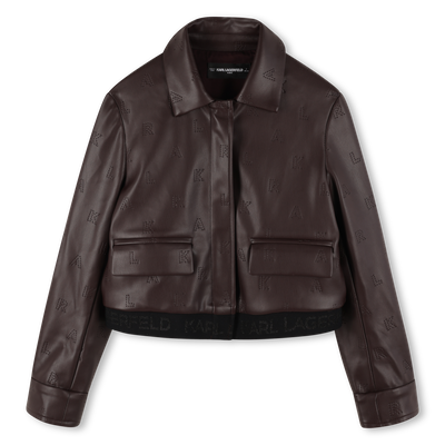 Jacke mit Rei&szlig;verschluss KARL LAGERFELD KIDS GIRL
