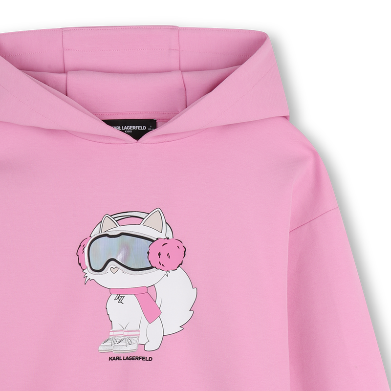 Kapuzenkleid KARL LAGERFELD KIDS 
                        GIRL
