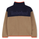 Zweifarbige Strickjacke aus Fleece TIMBERLAND 
                    BOY
