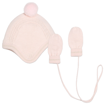 Set mit M&uuml;tze und F&auml;ustlingen CARREMENT BEAU M&Auml;DCHEN